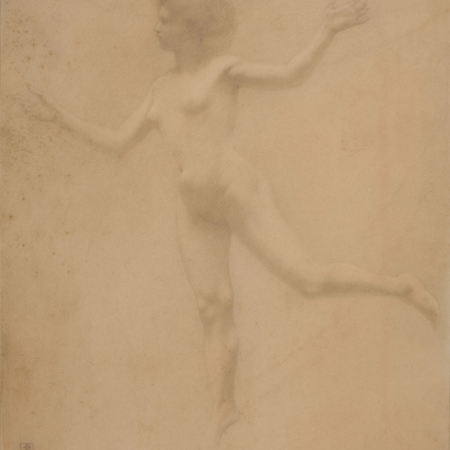 image for: Armand Rassenfosse - Nu femení en actitud de dansar - Cap a 1907
