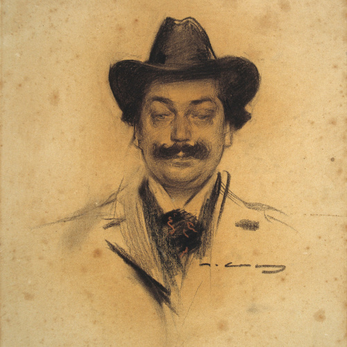 image for: Ramon Casas - Retrat de Manuel Feliu de Lemus - Cap a 1902-1903