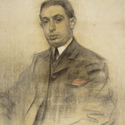 image for: Ramon Casas - Retrat d&#039;Anselmo Fernández - Cap a 1905