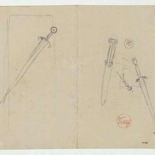 image for: Marià Fortuny - Espases i punyals - Cap a 1867-1872