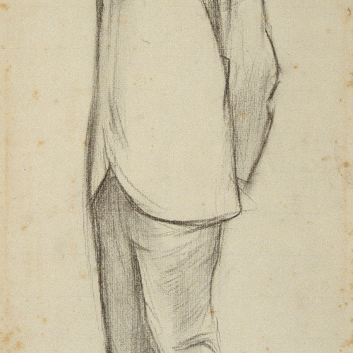 image for: Ramon Casas - Retrat de Pompeu Fabra - Cap a 1900-1902