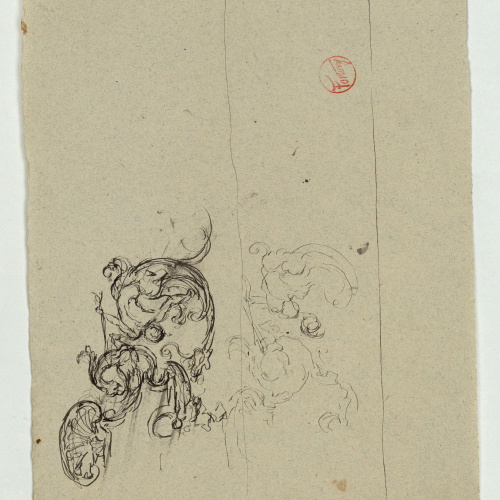 image for: Marià Fortuny - Motiu ornamental - Cap a 1863-1870