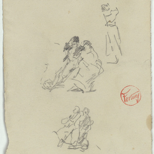 image for: Marià Fortuny - Croquis de figures - Cap a 1870-1872