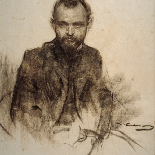image for: Ramon Casas - Retrat de Josep Clarà - Cap a 1903-1904