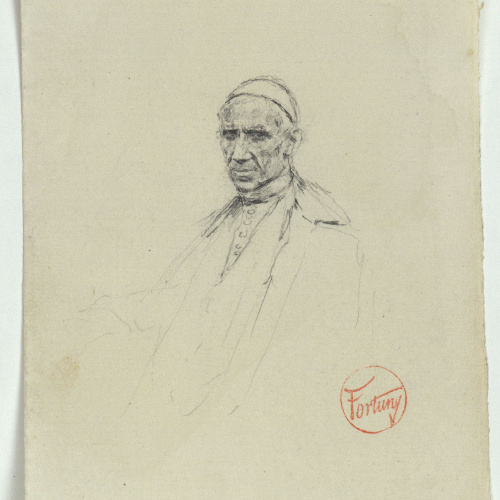 image for: Marià Fortuny - Retrat d&#039;un papa - Cap a 1863-1867
