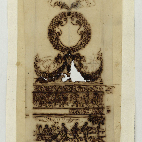 image for: Marià Fortuny - Calc de fulla d&#039;espasa d&#039;estil renaixentista - Cap a 1867-1872