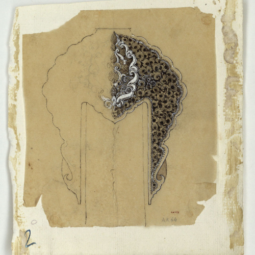 image for: Marià Fortuny - Calc de la guarnició d&#039;una espasa d&#039;estil musulmà - Cap a 1870-1872