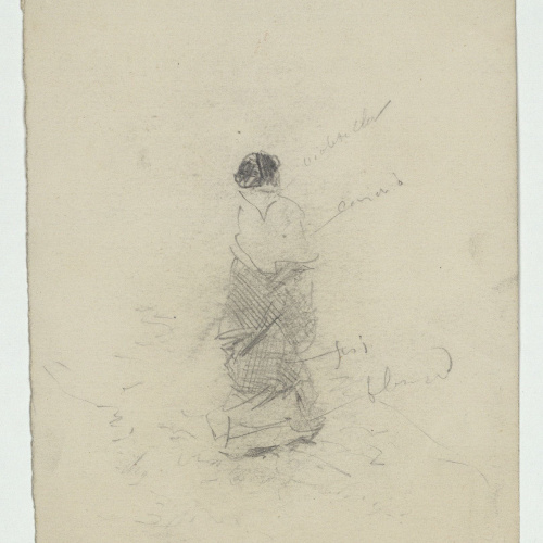 image for: Marià Fortuny - Bust de marroquí (anvers) / Figura femenina (revers) - Cap a 1867-1872 [1]