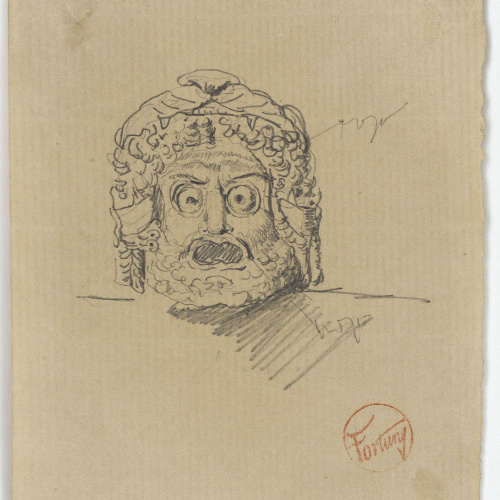 image for: Marià Fortuny - Màscara d&#039;estil clàssic - Cap a 1863-1872