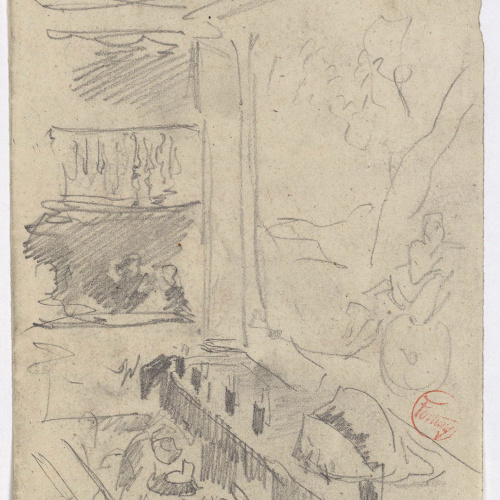 image for: Marià Fortuny - Interior d&#039;un teatre - Cap a 1863-1865