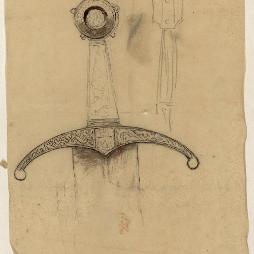 image for: Marià Fortuny - Espasa d&#039;estil musulmà - Cap a 1867-1872