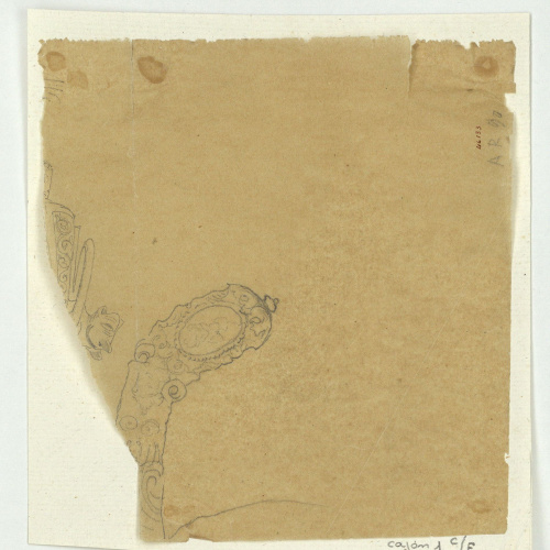 image for: Marià Fortuny - Calc [?] de guardamà d&#039;una espasa d&#039;estil renaixentista - Cap a 1870-1872