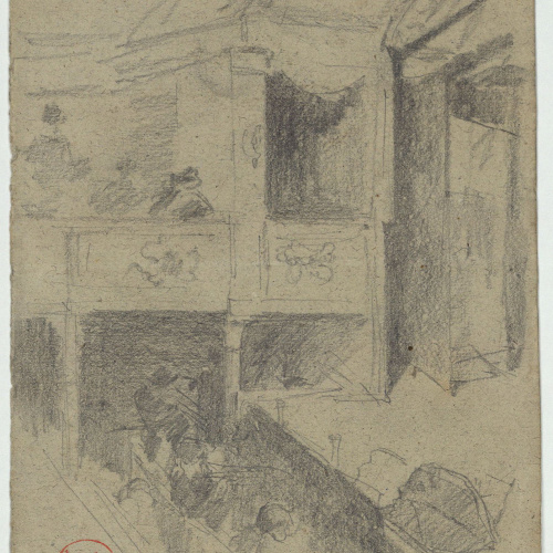 image for: Marià Fortuny - Interior d&#039;un teatre - Cap a 1867-1872