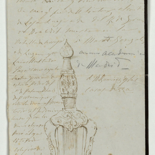 image for: Marià Fortuny - Pom i guarnició d&#039;espasa d&#039;estil musulmà - Cap a 1863-1868