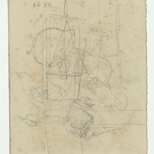 image for: Marià Fortuny - Espasa de Ferran el Catòlic (anvers) / Croquis inconcret (revers) - Cap a 1870-1872 [1]