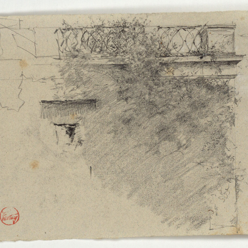 image for: Marià Fortuny - Detall de la façana d&#039;una casa - Cap a 1870-1872