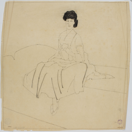 image for: Francesc Xavier Gosé - Dama asseguda - Cap a 1906-1910