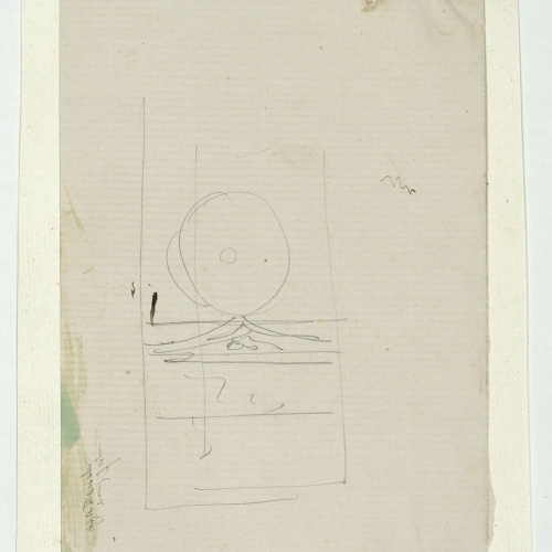 image for: Marià Fortuny - Esbós de fulla d&#039;espasa - Cap a 1870-1872