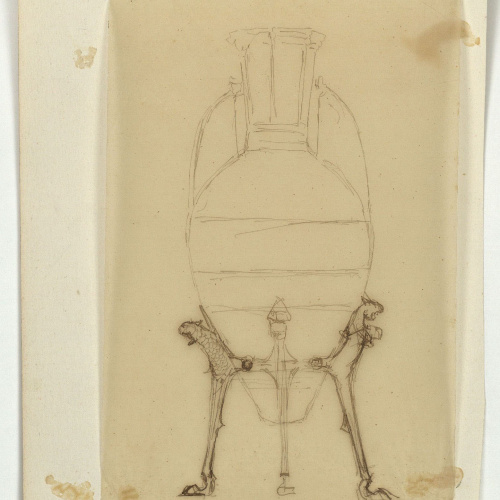image for: Marià Fortuny - Calc de vas d&#039;estil musulmà amb suport - Cap a 1870-1872