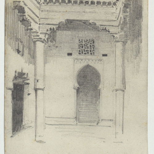 image for: Marià Fortuny - Pati interior d&#039;una casa de Tetuan - 1860