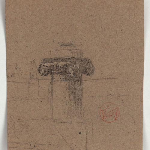 image for: Marià Fortuny - Capitell d&#039;estil jònic - Cap a 1863-1865