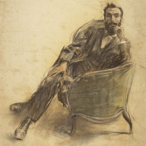 image for: Ramon Casas - Retrat de Jaume Brossa - Cap a 1897-1899