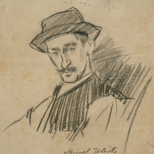 image for: Ramon Casas - Retrat de Miquel Utrillo - Cap a 1890-1892