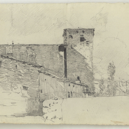 image for: Marià Fortuny - Església de Sant Joan a Miranda de l&#039;Ebre - Cap a 1867