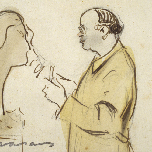 image for: Ramon Casas - En Josep Clarà treballant - Cap a 1935