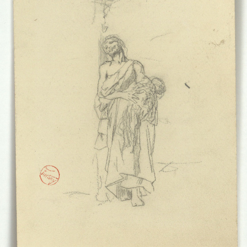 image for: Marià Fortuny - Marroquina amb un nen - Cap a 1860-1862