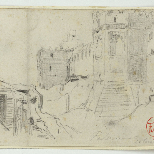 image for: Marià Fortuny - Polvorín Tetuán - Cap a 1860