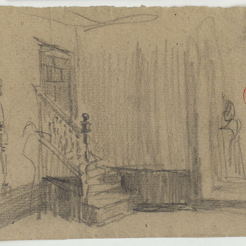 image for: Marià Fortuny - Interior amb escala i balustrada - Cap a 1867-1872