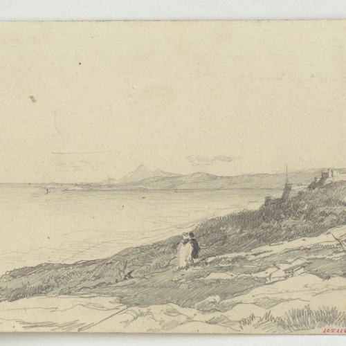 image for: Marià Fortuny - Vista de la costa marroquina - Cap a 1860-1862