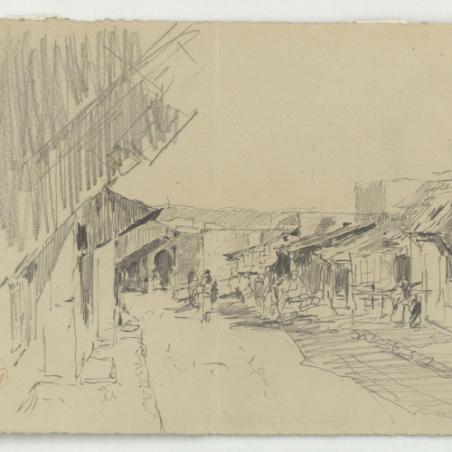 image for: Marià Fortuny - Plaça marroquina - Cap a 1860-1862