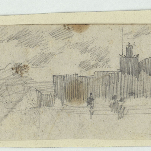 image for: Marià Fortuny - Població marroquina - Cap a 1860-1862