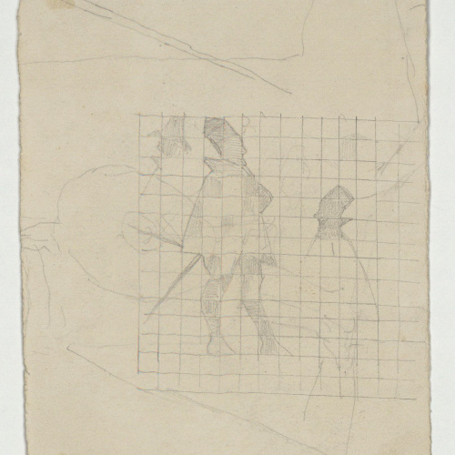 image for: Marià Fortuny - Pujada del Chapiz (Granada) (anvers) / Dues imatges de Felip II (revers) - Cap a 1870-1872 [1]