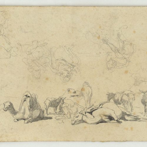 image for: Marià Fortuny - Estudi per a l&#039;aquarel·la «Vista de la ciutat de Tànger» - Cap a 1862