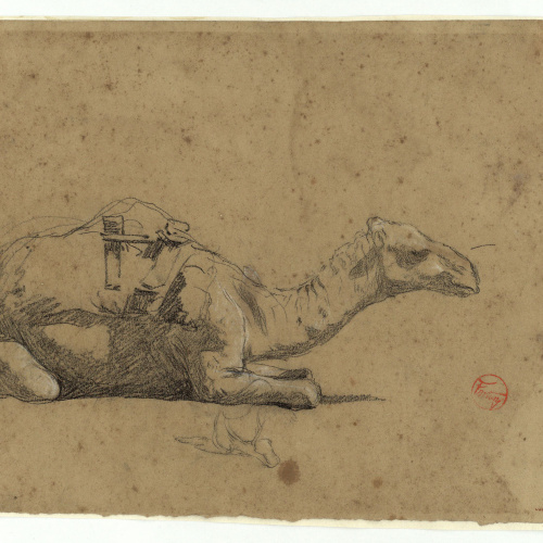 image for: Marià Fortuny - Estudi per a l&#039;aquarel·la «El cameller» - Cap a 1862-1865
