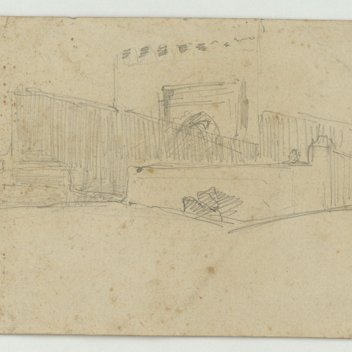 image for: Marià Fortuny - Carrer marroquí (anvers) / Marroquins (revers) - Cap a 1860-1862