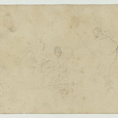 image for: Marià Fortuny - Carrer marroquí (anvers) / Marroquins (revers) - Cap a 1860-1862 [1]