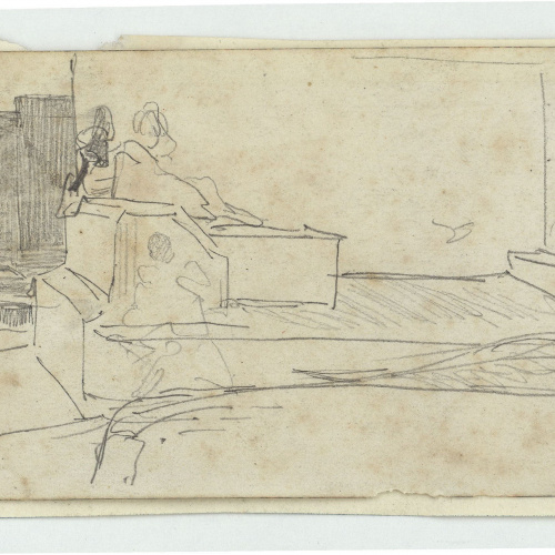 image for: Marià Fortuny - Marroquí ajagut - Cap a 1860-1862