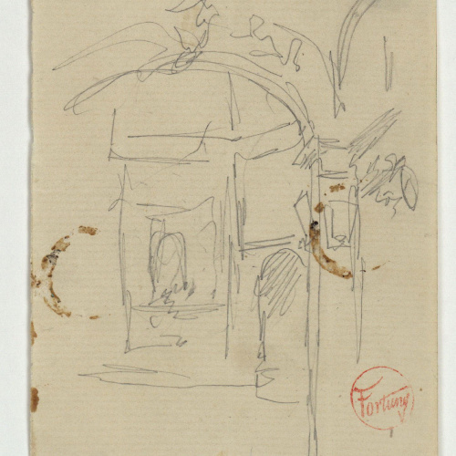 image for: Marià Fortuny - Vista d&#039;un interior - Cap a 1868-1872