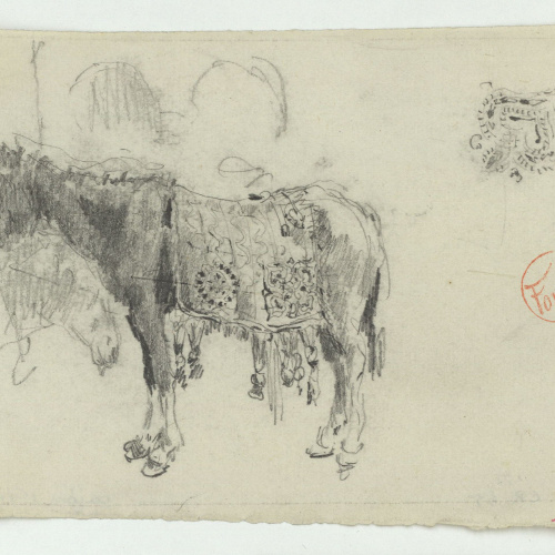 image for: Marià Fortuny - Mula amb albarda d&#039;estil musulmà - Cap a 1860-1862