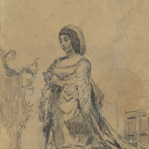 image for: Marià Fortuny - Còpia de l&#039;estàtua d&#039;Isabel la Catòlica - Cap a 1867-1872