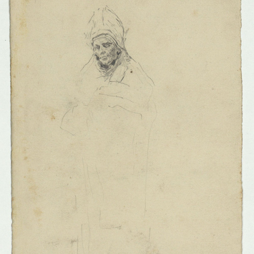 image for: Marià Fortuny - Espasa i altres objectes (anvers) / Bust de bisbe (revers) - Cap a 1867-1873 [1]