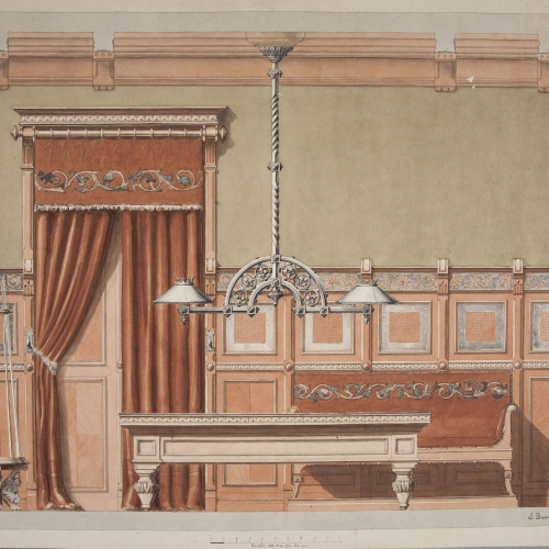 image for: Joan Busquets - Sala de billar - 1895