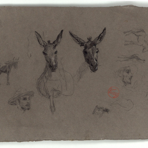 image for: Marià Fortuny - Caps d&#039;ase i caps d&#039;home - Cap a 1867-1870