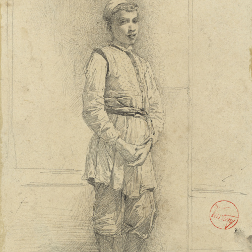 image for: Marià Fortuny - Jove jueu - Cap a 1860