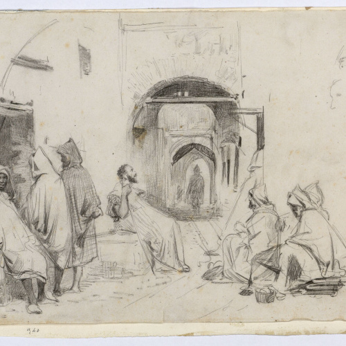 image for: Marià Fortuny - Carrer dels perfumistes a Tetuan - 1860