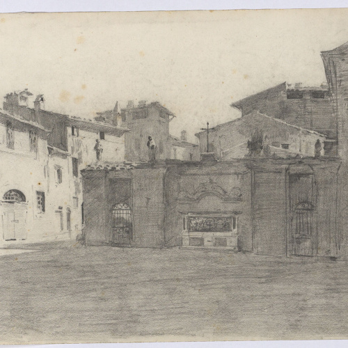 image for: Marià Fortuny - Plaça d&#039;una població - Cap a 1863-1872